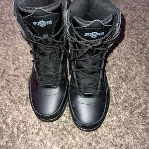 Mens Slip Resistance Steeltoe Boots